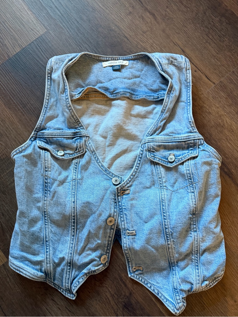 Light Blue Denim Vest - Women’s